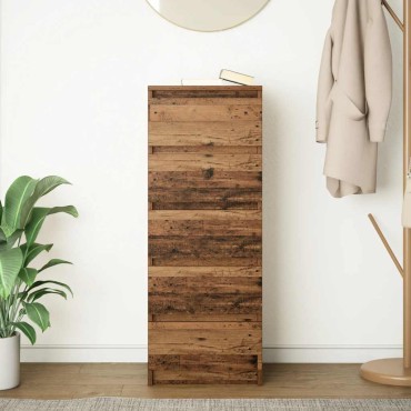 vidaXL Συρταριέρα με Συρτάρια Παλαιό ξύλο 37,5x35x99cm από Επεξ. Ξύλο 1 τεμ.