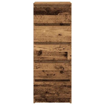 vidaXL Συρταριέρα με Συρτάρια Παλαιό ξύλο 37,5x35x99cm από Επεξ. Ξύλο 1 τεμ.