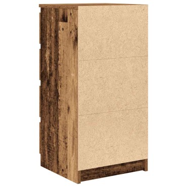 vidaXL Συρταριέρα με Συρτάρια Παλαιό ξύλο 37,5x35x99cm από Επεξ. Ξύλο 1 τεμ.