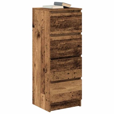 vidaXL Ντουλάπι Όψη Παλαιού Ξύλου 37,5x35x99cm από Επεξεργασμένο Ξύλο 1 τεμ.