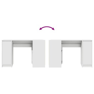 vidaXL Γραφείο Λευκό 120x42x76cm από Επεξεργασμένο Ξύλο 1 τεμ.