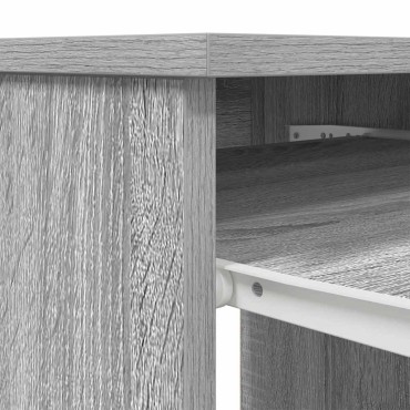 vidaXL Γραφείο Γκρι Sonoma 86x49x76cm από Επεξεργασμένο Ξύλο 1 τεμ.