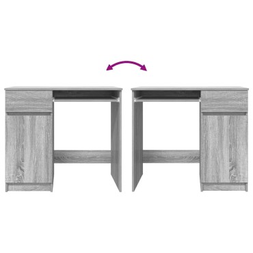 vidaXL Γραφείο Γκρι Sonoma 86x49x76cm από Επεξεργασμένο Ξύλο 1 τεμ.