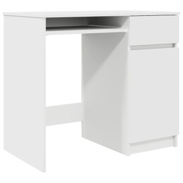 vidaXL Γραφείο Λευκό 86x49x76cm από Επεξεργασμένο Ξύλο 1 τεμ.