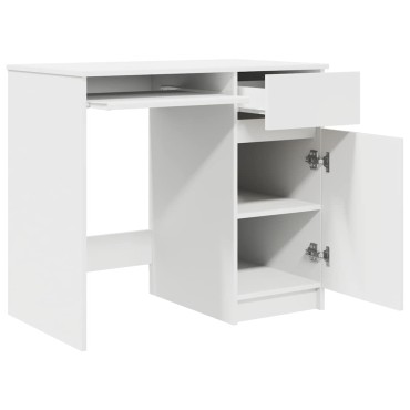vidaXL Γραφείο Λευκό 86x49x76cm από Επεξεργασμένο Ξύλο 1 τεμ.