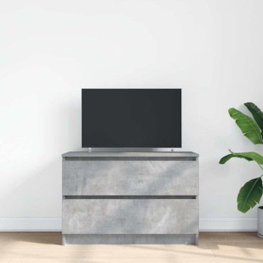 vidaXL Έπιπλο Τηλεόρασης Γκρι Σκυρ. 80x35x54cm Επεξ. Ξύλο