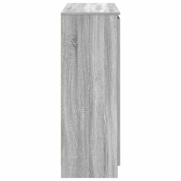 vidaXL Συρταριέρα με Συρτάρια Γκρι Sonoma 100,5x35x98,5cm Επεξ. Ξύλο 1 τεμ.