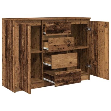 vidaXL Συρταριέρα με Συρτάρια Παλαιό ξύλο 100,5x35x76cm Επεξ. Ξύλο 1 τεμ.