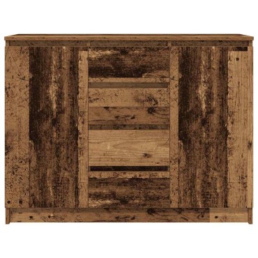 vidaXL Συρταριέρα με Συρτάρια Παλαιό ξύλο 100,5x35x76cm Επεξ. Ξύλο 1 τεμ.