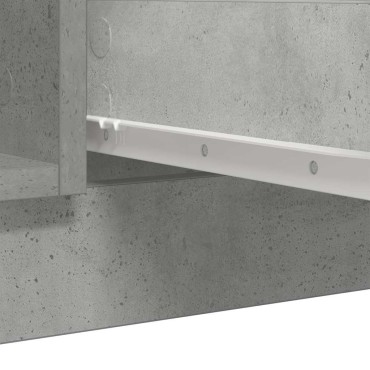 vidaXL Συρταριέρα με Συρτάρια Γκρι Σκυρ. 100,5x35x76cm Επεξ. Ξύλο 1 τεμ.