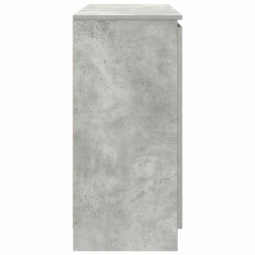 vidaXL Συρταριέρα με Συρτάρια Γκρι Σκυρ. 100,5x35x76cm Επεξ. Ξύλο 1 τεμ.