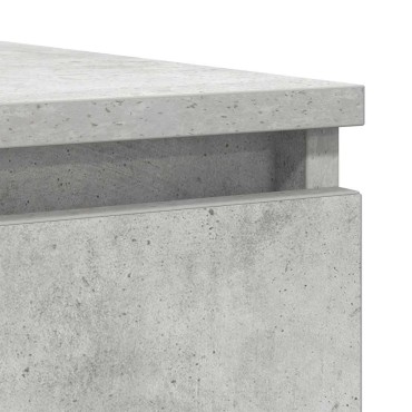 vidaXL Συρταριέρα με Συρτάρια Γκρι Σκυρ. 100,5x35x76cm Επεξ. Ξύλο 1 τεμ.