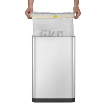 EKO Κάδος με Αισθητήρα Mirage X Ματ Ασημί 80 Λίτρα