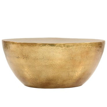 vidaXL Τραπεζάκι Σαλονιού Hammered Μπρούτζινο 70x30cm από Αλουμίνιο 1 τεμ.
