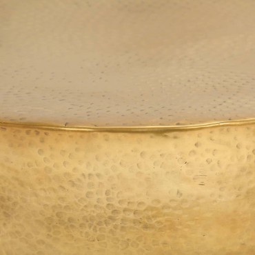 vidaXL Τραπεζάκι Σαλονιού Hammered Μπρούτζινο 70x30cm από Αλουμίνιο 1 τεμ.