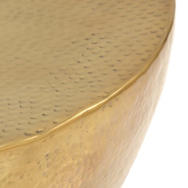 vidaXL Τραπεζάκι Σαλονιού Hammered Μπρούτζινο 70x30cm από Αλουμίνιο 1 τεμ.