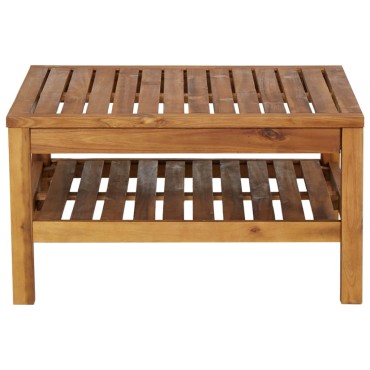 vidaXL Τραπεζάκι Σαλονιού 65x65x35cm από Μασίφ Ξύλο Ακακίας