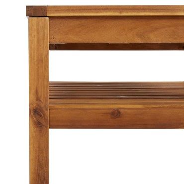 vidaXL Τραπεζάκι Σαλονιού 65x65x35cm από Μασίφ Ξύλο Ακακίας