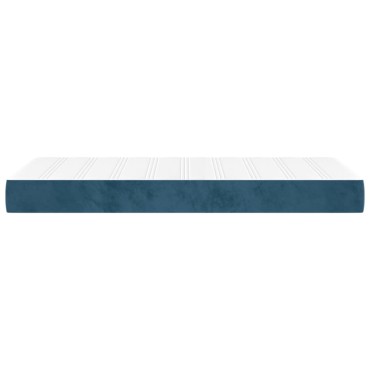 vidaXL Στρώμα με Pocket Springs Σκούρο Μπλε 90x200x20cm Βελούδινο 1 τεμ. - Μονό
