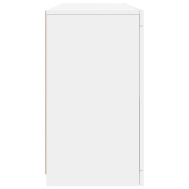 vidaXL Μπουφές με Φώτα LED Λευκός 142,5x37x67cm 1 τεμ.