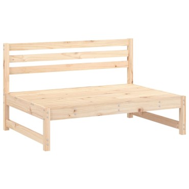 vidaXL Καναπές Κήπου Μεσαίος 120x80cm από Μασίφ Ξύλο Πεύκου 1 τεμ. Γωνιακός