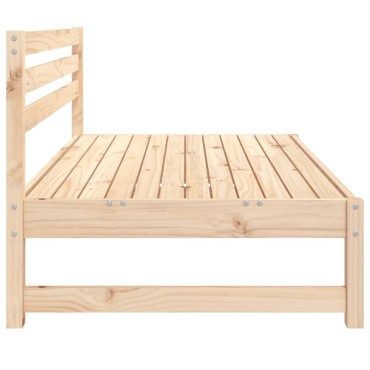 vidaXL Καναπές Κήπου Μεσαίος 120x80cm από Μασίφ Ξύλο Πεύκου 1 τεμ. Γωνιακός