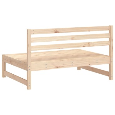 vidaXL Καναπές Κήπου Μεσαίος 120x80cm από Μασίφ Ξύλο Πεύκου 1 τεμ. Γωνιακός