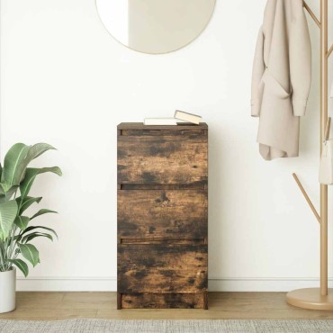 vidaXL Ντουλάπι Καπνιστή δρυς 37,5x35x76cm Κατασκευασμένο ξύλο 1 τεμ.