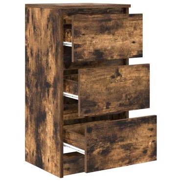 vidaXL Ντουλάπι Καπνιστή δρυς 37,5x35x76cm Κατασκευασμένο ξύλο 1 τεμ.