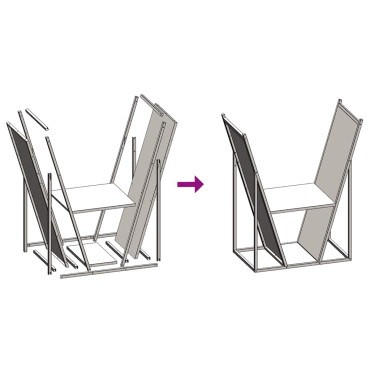 vidaXL Ράφι Καυσόξυλων Μαύρο 69,5x35x81 εκ. Χάλυβας ψυχρής έλασης