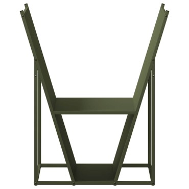 vidaXL Ράφι Καυσόξυλων 69,5x35x81 εκ. Χάλυβας ψυχρής έλασης