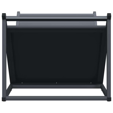 vidaXL Ράφι Καυσόξυλων Ανθρακί 70x43x34,5 εκ. Χάλυβας ψυχρής έλασης