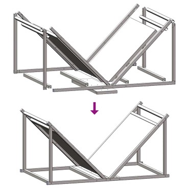 vidaXL Ράφι Καυσόξυλων Ανθρακί 70x43x34,5 εκ. Χάλυβας ψυχρής έλασης