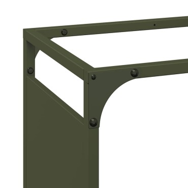 vidaXL Ράφι Καυσόξυλων 90x28x65 εκ. Χάλυβας ψυχρής έλασης