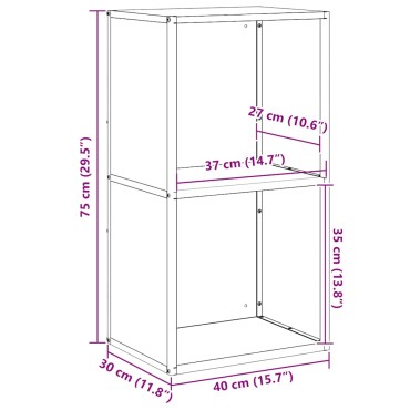vidaXL Ράφι Καυσόξυλων 40x30x75 εκ. Χάλυβας ψυχρής έλασης