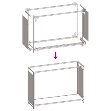 vidaXL Ράφι Καυσόξυλων Λευκό 90x28x65 εκ. Χάλυβας ψυχρής έλασης