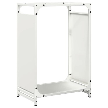 vidaXL Ράφι Καυσόξυλων Μαύρο 44x28x65 εκ. Χάλυβας ψυχρής έλασης