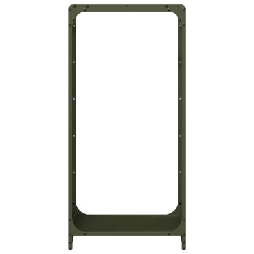 vidaXL Ράφι Καυσόξυλων 44x28x90 εκ. Χάλυβας ψυχρής έλασης