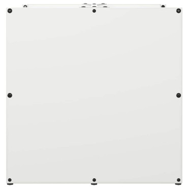 vidaXL Ράφι Καυσόξυλων Λευκό 40x40x40 εκ. Χάλυβας ψυχρής έλασης