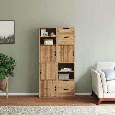 vidaXL Πλαϊνά ντουλάπια 4 τεμ. ODDA 40x24x79cm από Μασίφ Ξύλο Πεύκου