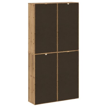 vidaXL Πλαϊνά ντουλάπια 4 τεμ. ODDA 40x24x79cm από Μασίφ Ξύλο Πεύκου
