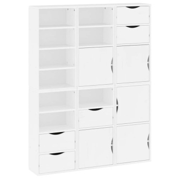 vidaXL Πλαϊνά ντουλάπια 6 τεμ. ODDA 40x24x79cm από Μασίφ Ξύλο Πεύκου