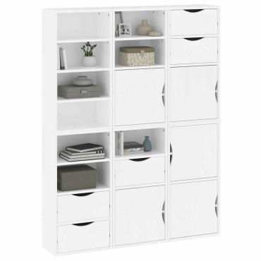 vidaXL Πλαϊνά ντουλάπια 6 τεμ. ODDA 40x24x79cm από Μασίφ Ξύλο Πεύκου