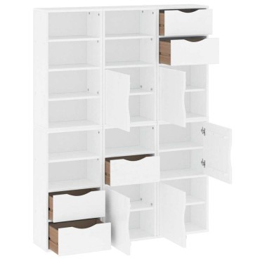 vidaXL Πλαϊνά ντουλάπια 6 τεμ. ODDA 40x24x79cm από Μασίφ Ξύλο Πεύκου