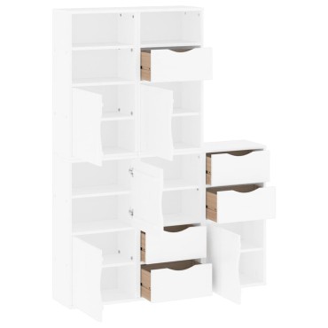 vidaXL Πλαϊνά ντουλάπια 5 τεμ. ODDA 40x24x79cm από Μασίφ Ξύλο Πεύκου