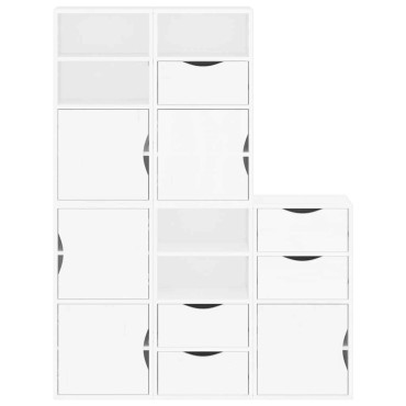 vidaXL Πλαϊνά ντουλάπια 5 τεμ. ODDA 40x24x79cm από Μασίφ Ξύλο Πεύκου