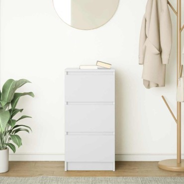 vidaXL Ντουλάπι Λευκό 85x34x76cm από Επεξεργασμένο Ξύλο 1 τεμ.