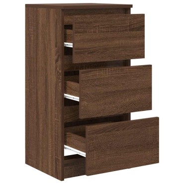 vidaXL Ντουλάπι καφέ δρυς 37,5x35x76cm Κατασκευασμένο ξύλο 1 τεμ.
