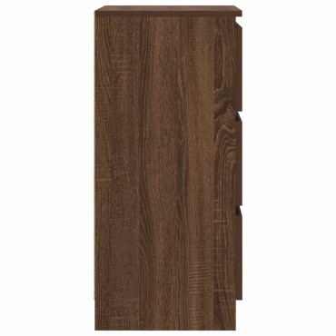 vidaXL Ντουλάπι καφέ δρυς 37,5x35x76cm Κατασκευασμένο ξύλο 1 τεμ.