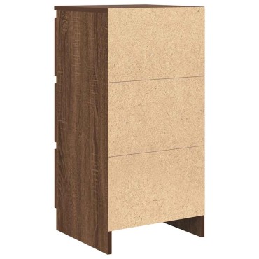 vidaXL Ντουλάπι καφέ δρυς 37,5x35x76cm Κατασκευασμένο ξύλο 1 τεμ.